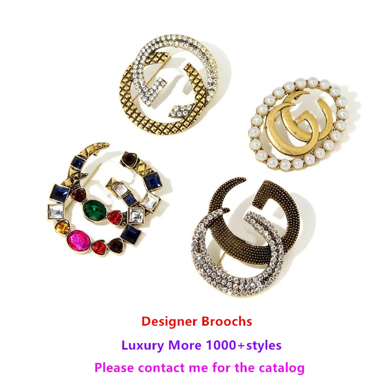 Fashion Luxury Gg Brand Name Jewelry Designer Cc Broaches Pin Brooch