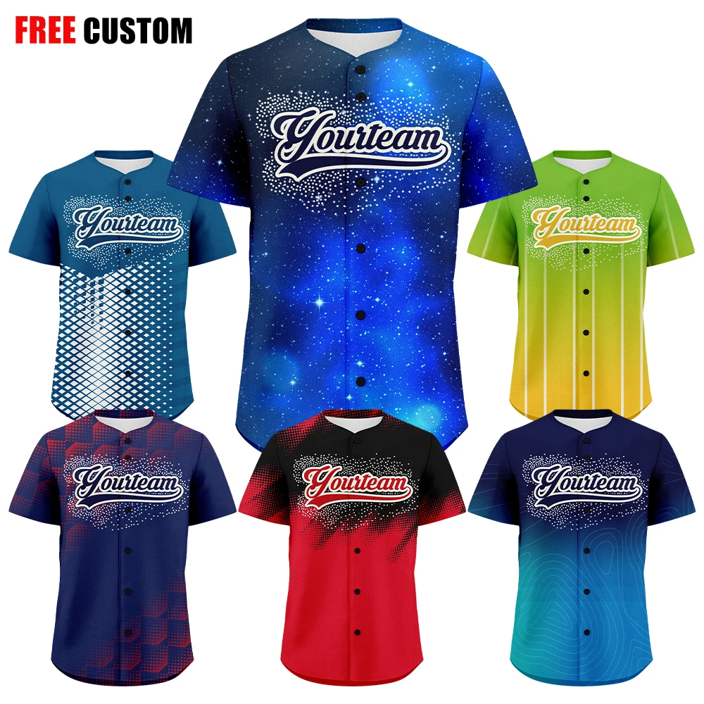 Free Custom Hotfix Rhinestone Baseball Shirt Sublimation