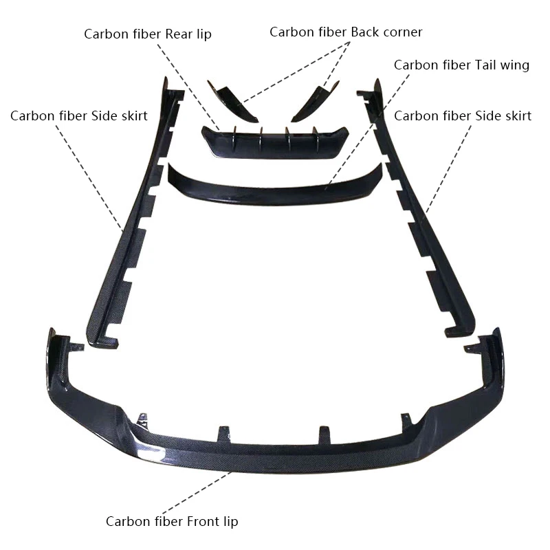 Car Body Kit For Lexus Is200 Is250 Is300 Modified Art Carbon Fiber