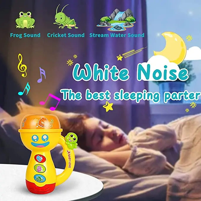 Kids Flashlights Toys For Boys & Girls,Baby Projector Toys With Music