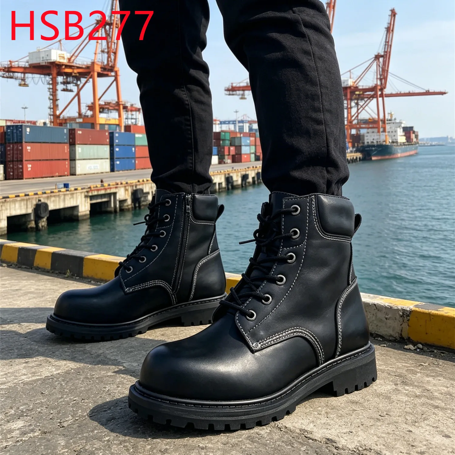 YYR,Harsh Condition Moist Proof Goodyear Technology Sole Work Footwear Worksite-ready Anti-hit&puncture Safety Boots HSB277