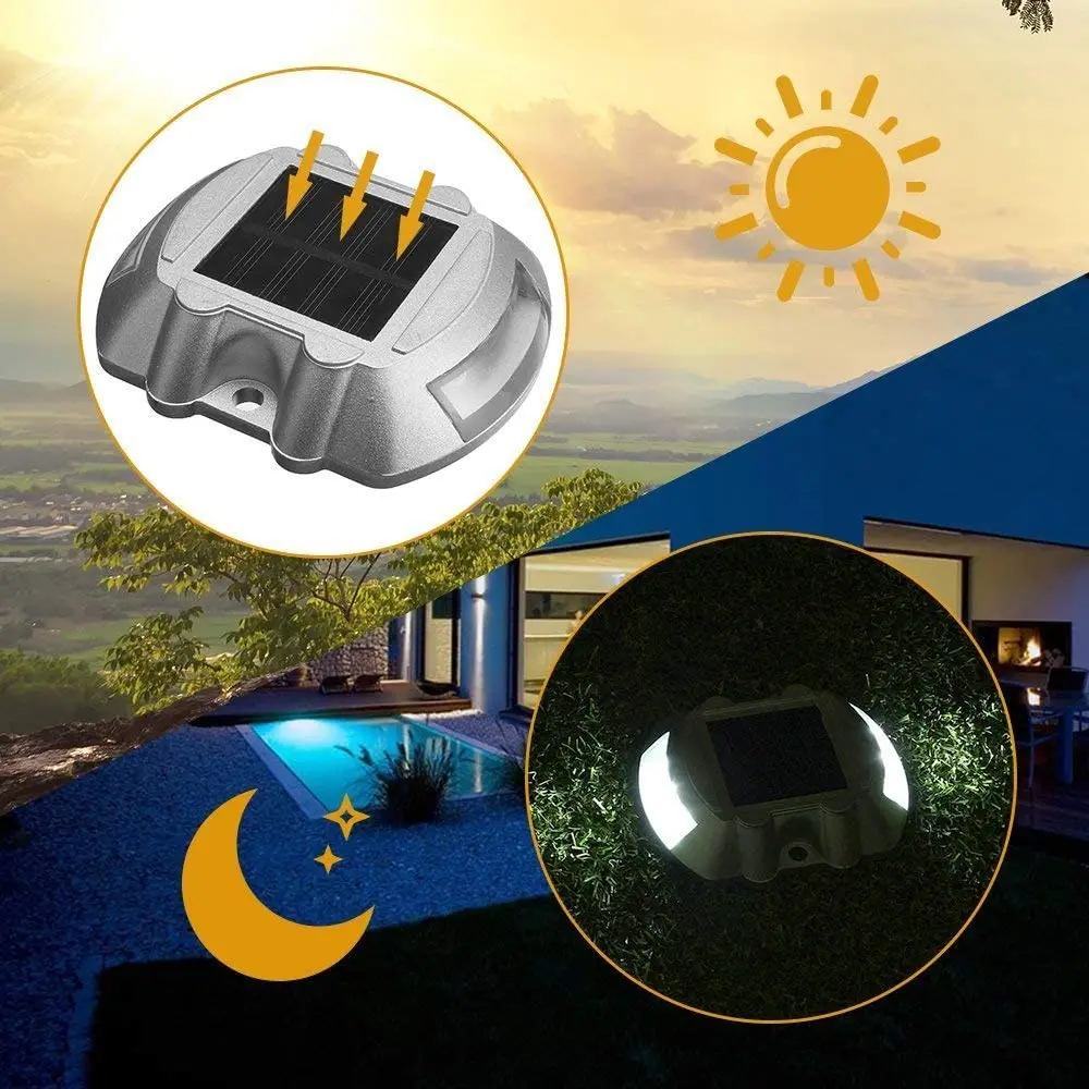 Reflective Road Stud Traffic Safety Driveway Marker Flashing Light Led Solar Powered Road Stud Reflective Cat Eye Road Spike
