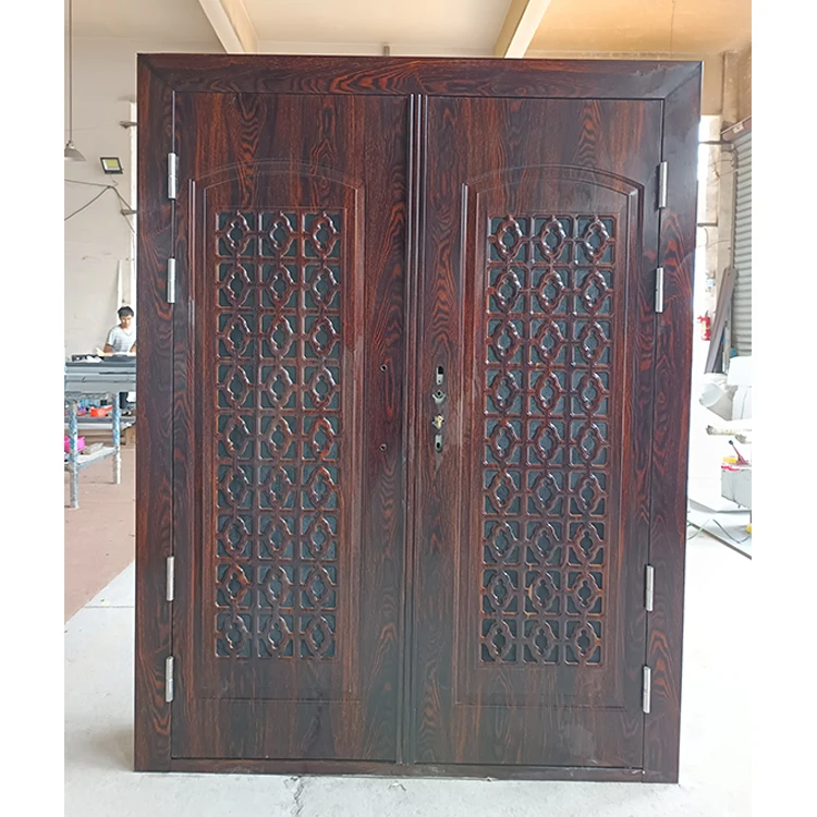 TECHTOP Indian Latest Designs Main Entrance Double Door Door in Door Security Home Pooja Room Living Room Gate