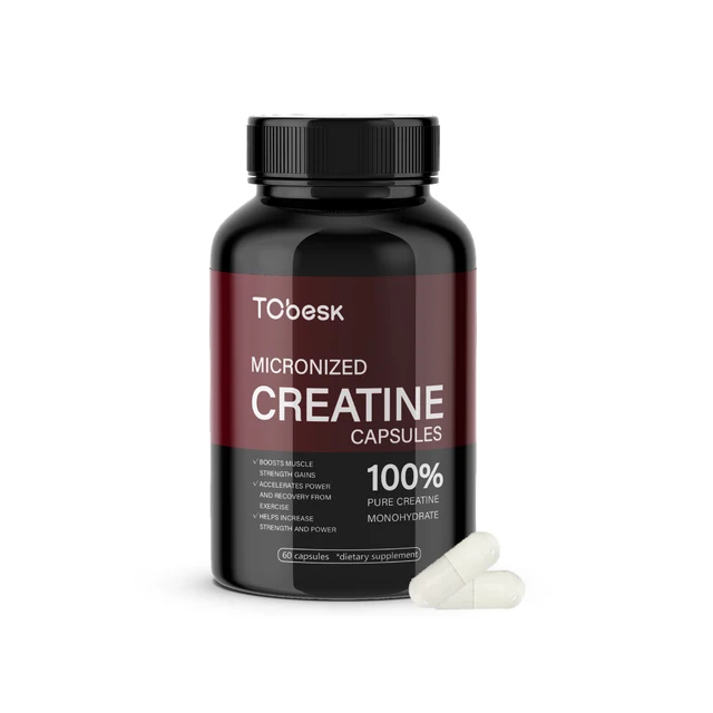 OEM/ODM Private Label Factory Supply Exercise Supplement Creatine Capsules for Building Energy and Muscle for Adults