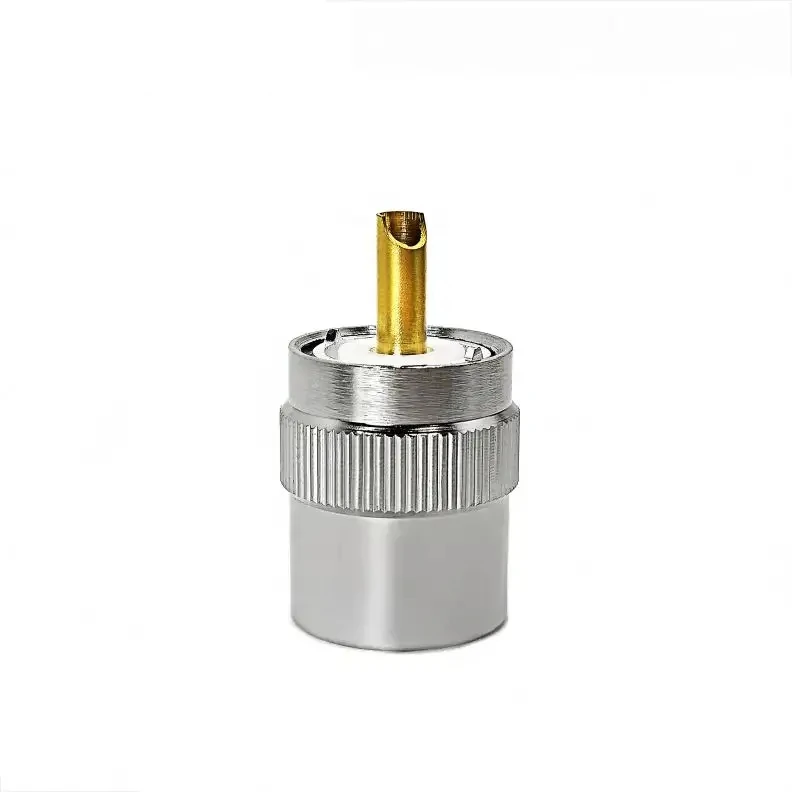Male Straight Twist-On Type UHF SL16 PL259 Connector Solder For LMR400 RG8 H-1000 Cable supplier