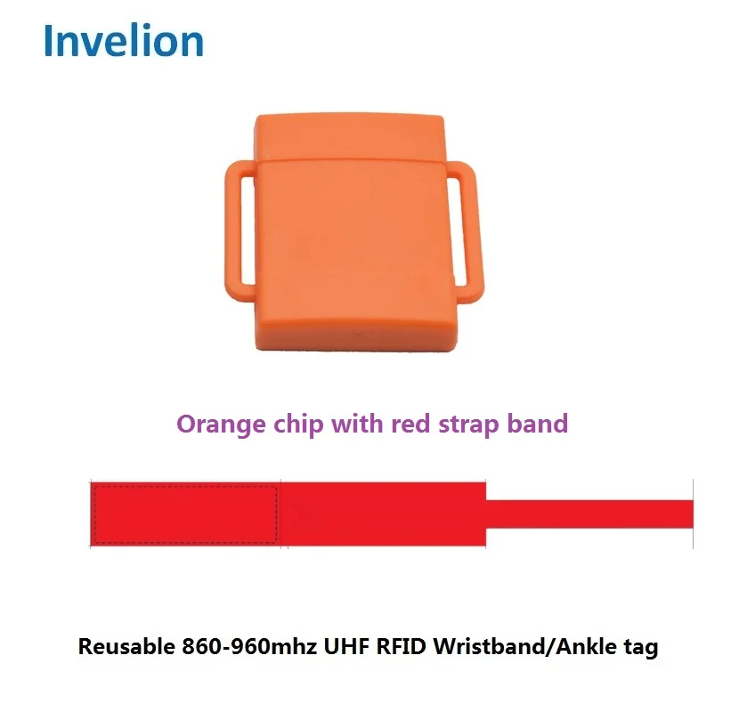 Reusable Sports Ankle Timing Chip Tag RFID Transponder for Cycling Long Range UHF RFID Wristband Tag