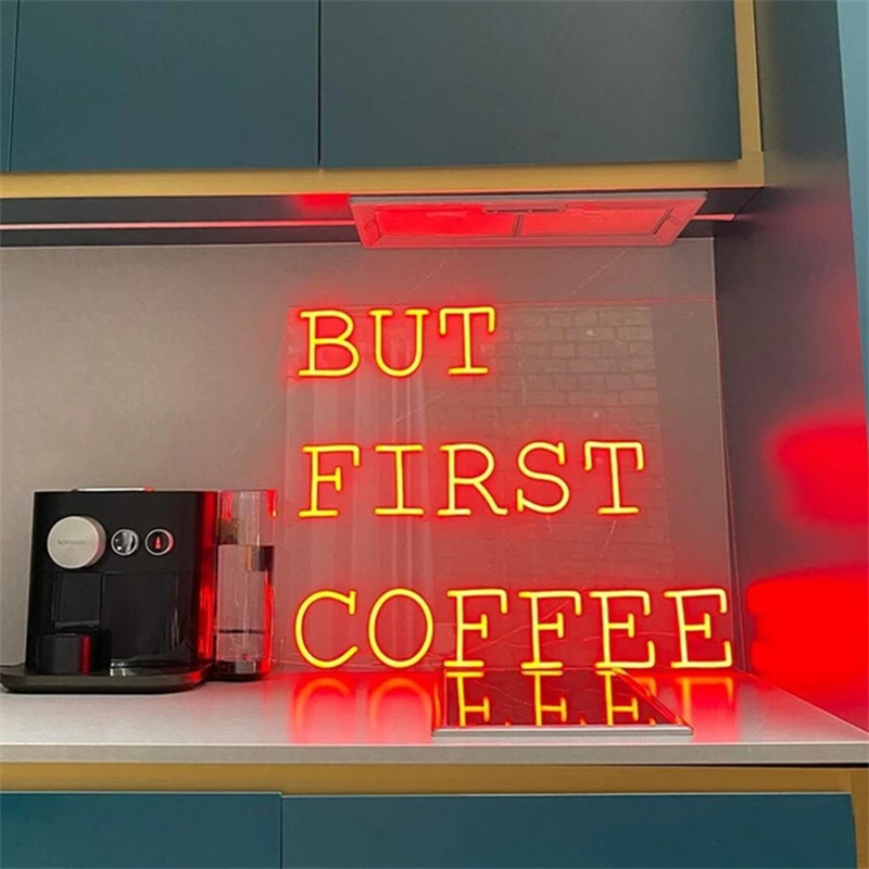 低価大特価 Ns265が、最初のコーヒーネオンサインカスタム記号バー · カフェ装飾 Buy Coffee Shop Neon Sign,But  First Coffee Neon Sign,Coffee Neon Sign Product