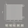 110*78cm regular white-pet telescopic door rail