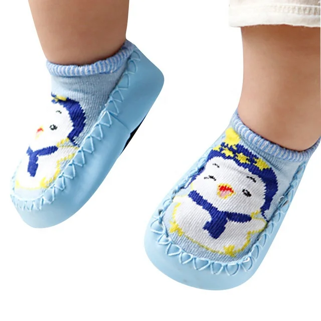 Newborn Baby Sock Ankle Toddler Shoes Thicken Cartoon Cotton ShortFloor Socks LI 