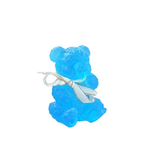 High Quality Crystal Giveaways Handmade Art Crystal Animal Sculpture Teddy Bear Wedding Gifts Crystal Figurine