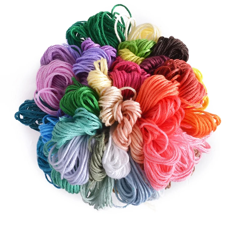 Guaranteed Quality Proper Price High Quality 50 Skeins Price Embroidery Thread