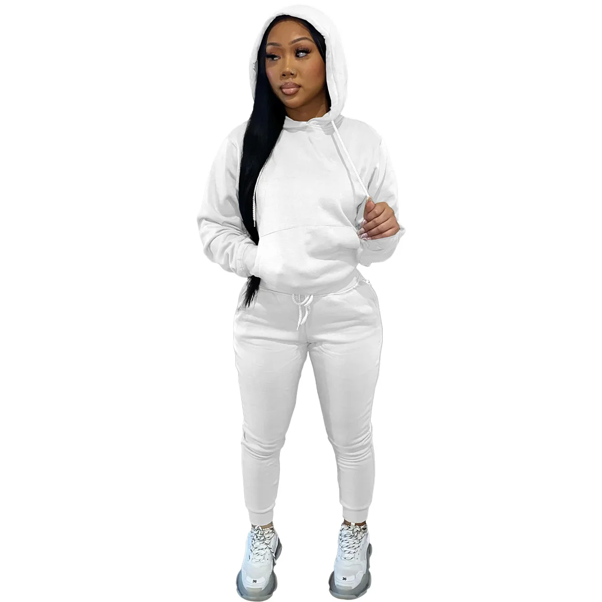 Fall Winter Custom Logo Blank Sweat Suit Two Piece Jogger Pants Set ...