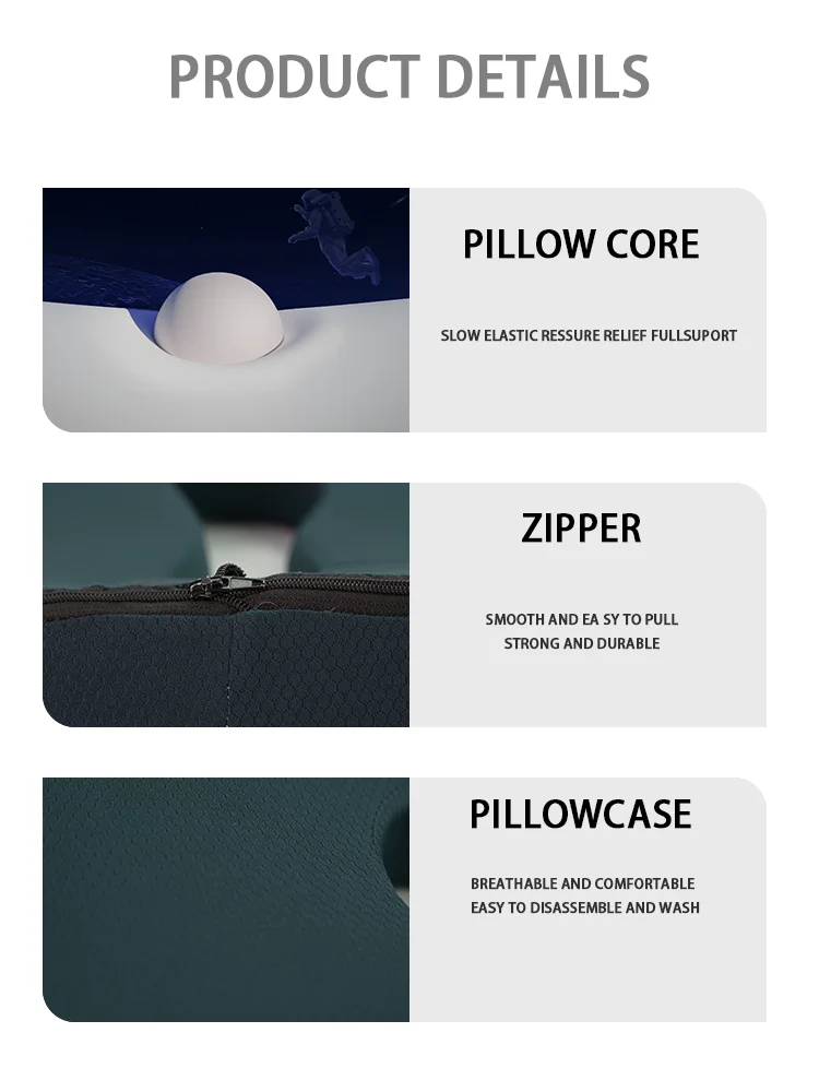 Ergonomic Office Chair Seat Cushion Orthopedic Memory Foam Lumbar Support Long Sitting Orthopedic Lumbar Pillows