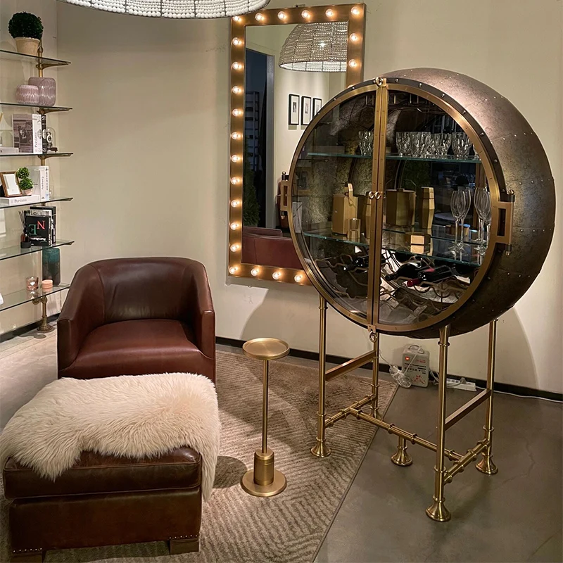 Роскошный современный декоративный шкаф для гостиной домашний декор угловой барный стеклянный высокий винный