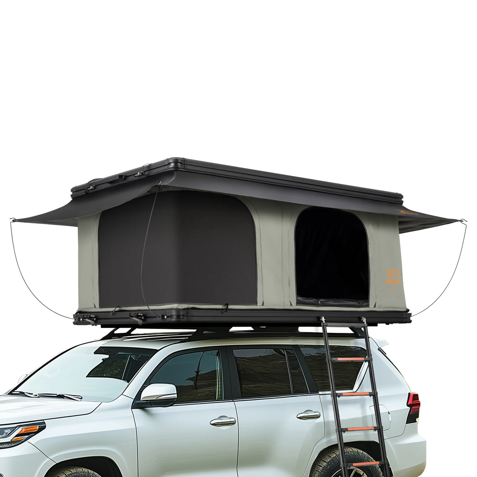 SAN HIMA Quick Setup Waterproof Camping Tent Aluminum Hardshell Car Rooftop Tent Premium Hard Shell Roof Top Tent for Adventure