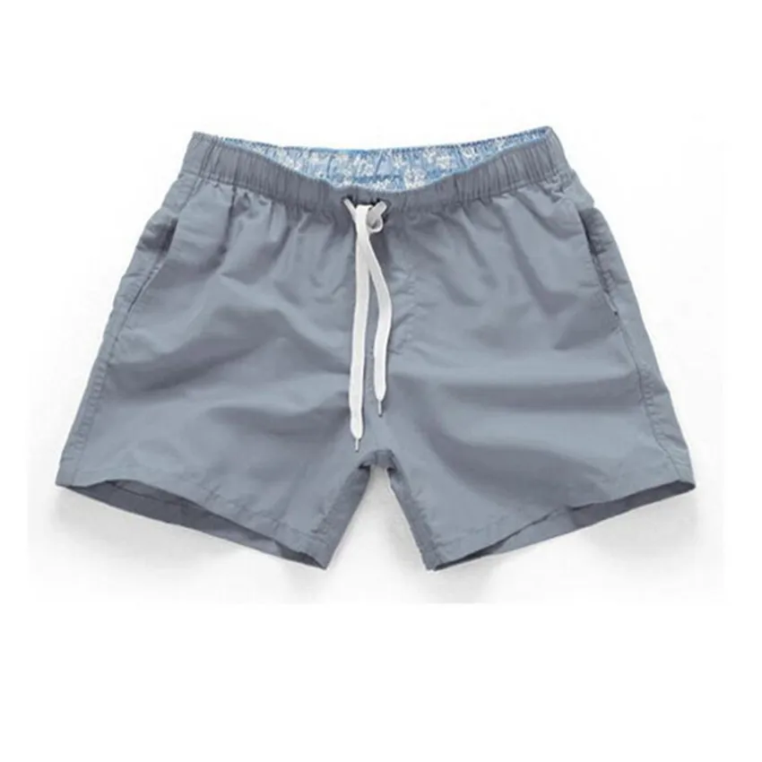 Summer Elastic Waist Shorts Polyester Gym Jogging 5 Inch Inseam Beach Surf Swim Shorts For Men975_voghion.com