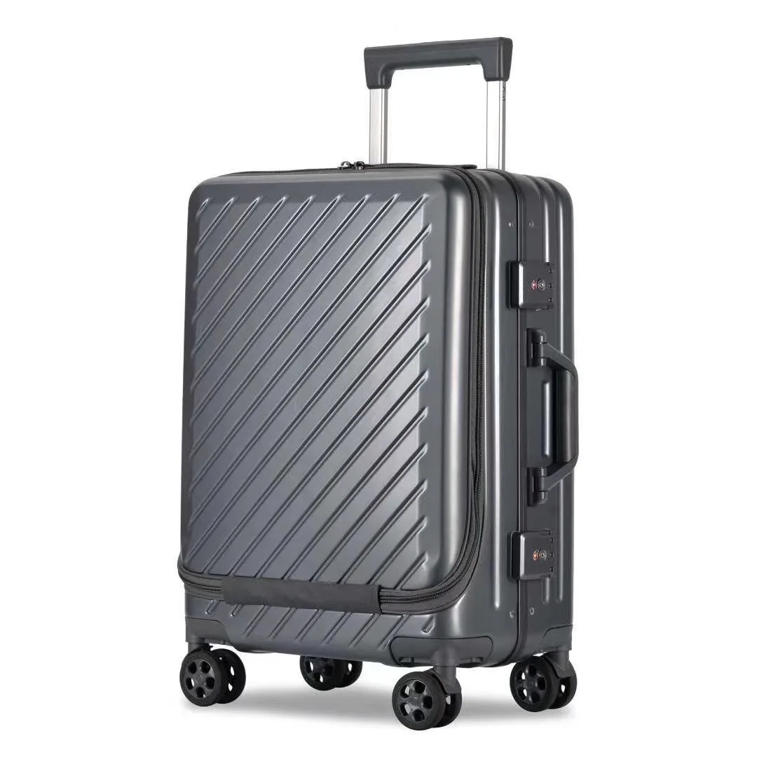 High-end Front Cover Computer Business Frame Trolley Case Trunk Mute Universal Wheel Double Customs Lock Cover Middle C - Buy Aluminum Frame Trolley Suitcase,Universal Wheel Product Alibaba.com