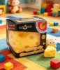 Queso amarillo de 8,5 cm con caja de color