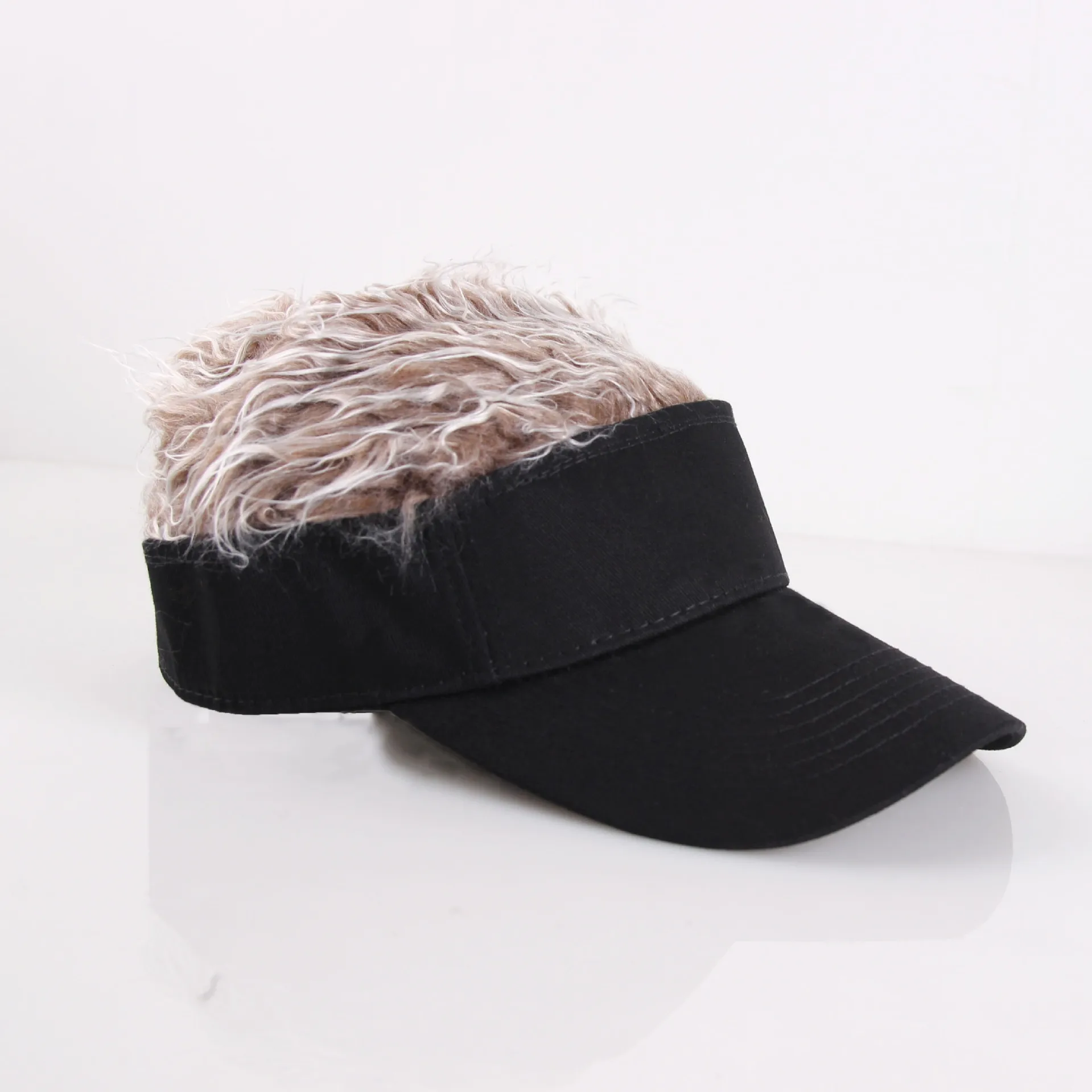 A401086 Creative Sunshade Baseball Wig Design Hat Men Women Toupee Funny  Hair Baseball Sun Visor Hats Cool - Buy Sun Visor Hats,Hair Hat,Wig Hat  Product on 