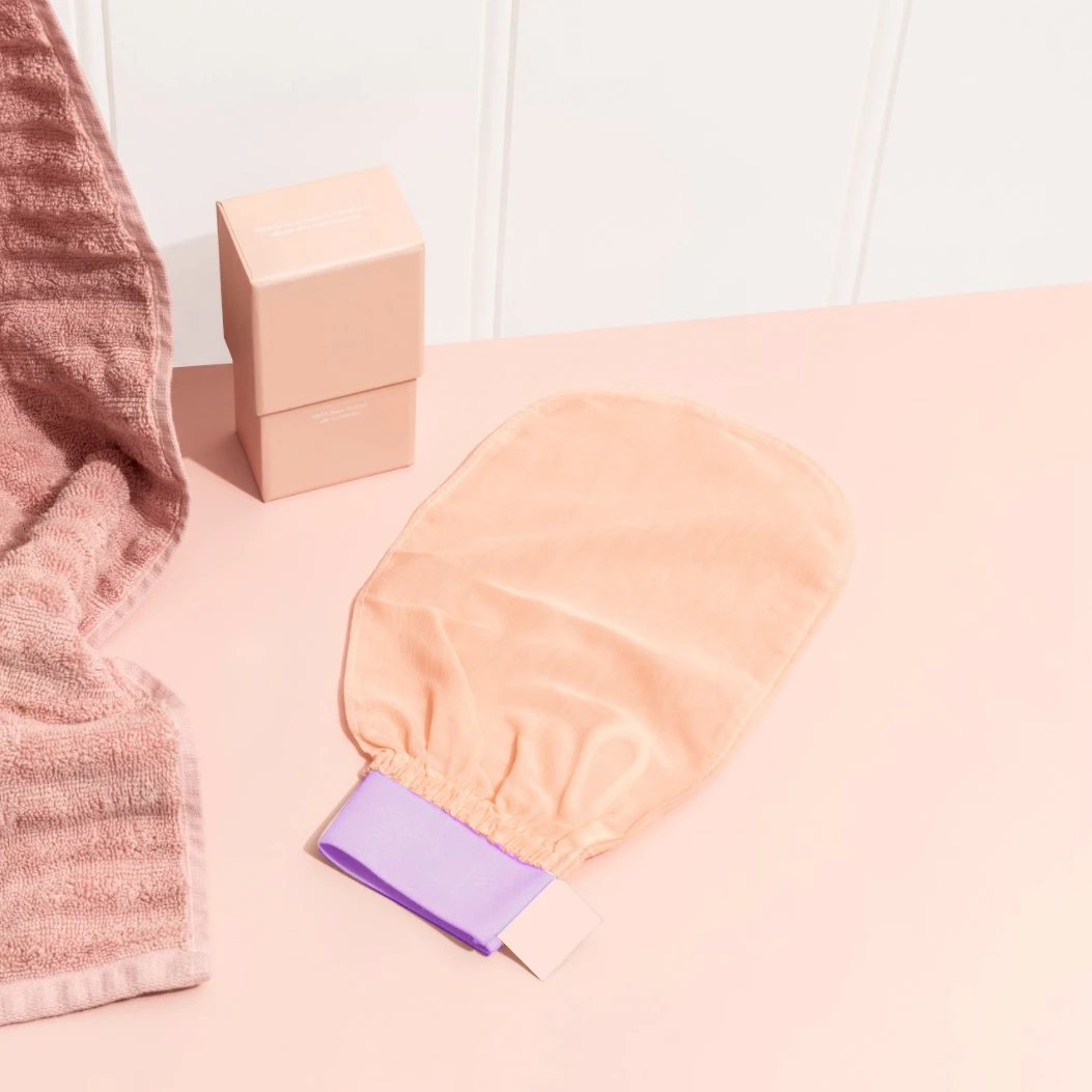 exfoliating gloves silk