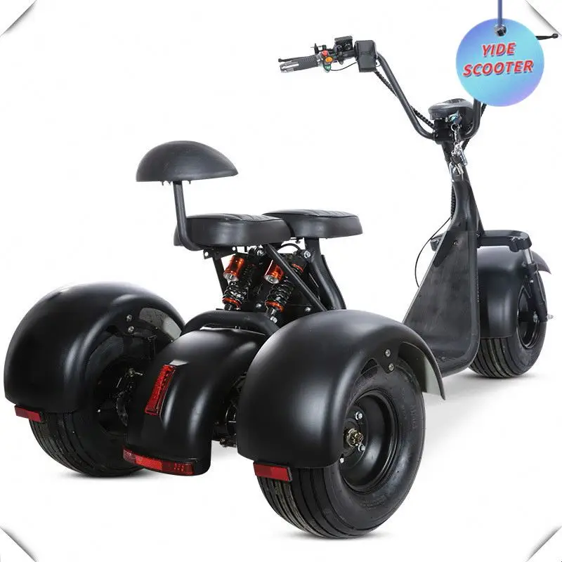 Stable Electric Scooter Model 3 Wheel Citycoco Electric Tricycle Tricke Scooter Golf Course Use With Matched Golf Rack