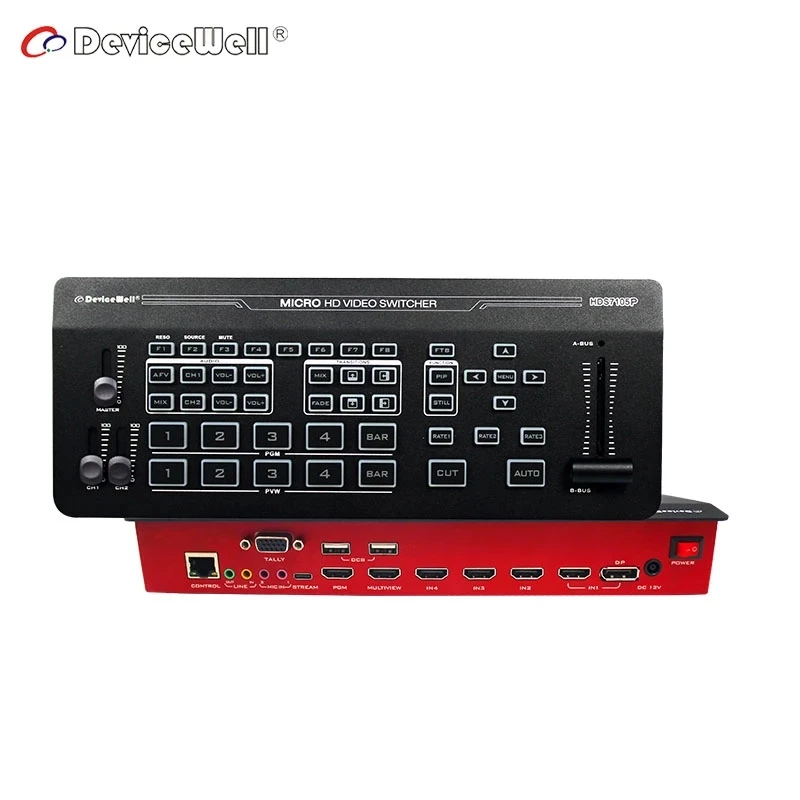 Devicewell Hds7105p Video Switcher 5-ch Video Switcher 4*hd-mi-compatible 1* dp Switcher For Video Stream New Arrivel Hds7105p - Buy Devicewell Hds7105p  Video Switcher 5-ch Video Switcher 4*hd-mi-compatible 1*dp Switcher For  Video Stream New