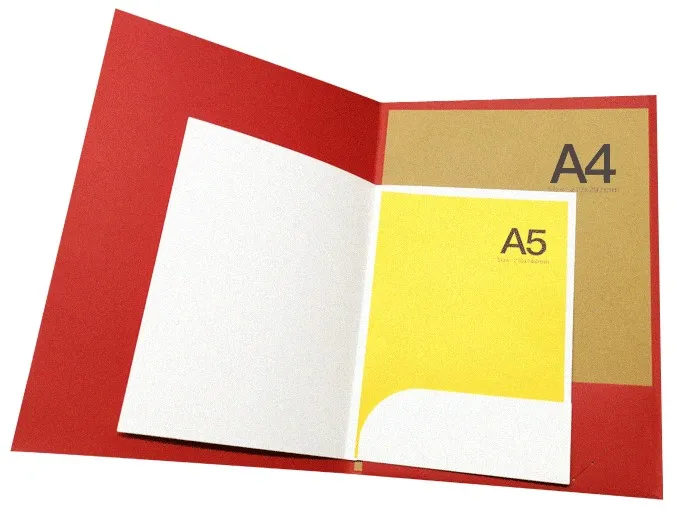 Бумага А4 с офсетной печатью на заказ, 9x12 дюймов, 2 карманных папки для презентаций с отделением для визиток