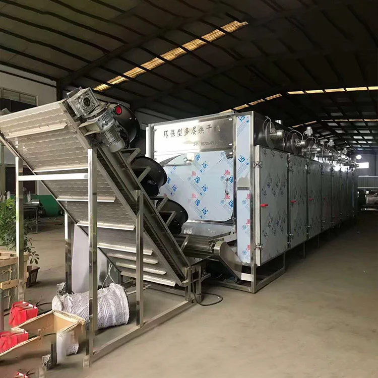 Mesh Belt Conveyor Dryer Multiple Layer Hot Air Continuous Drying Machine for Food