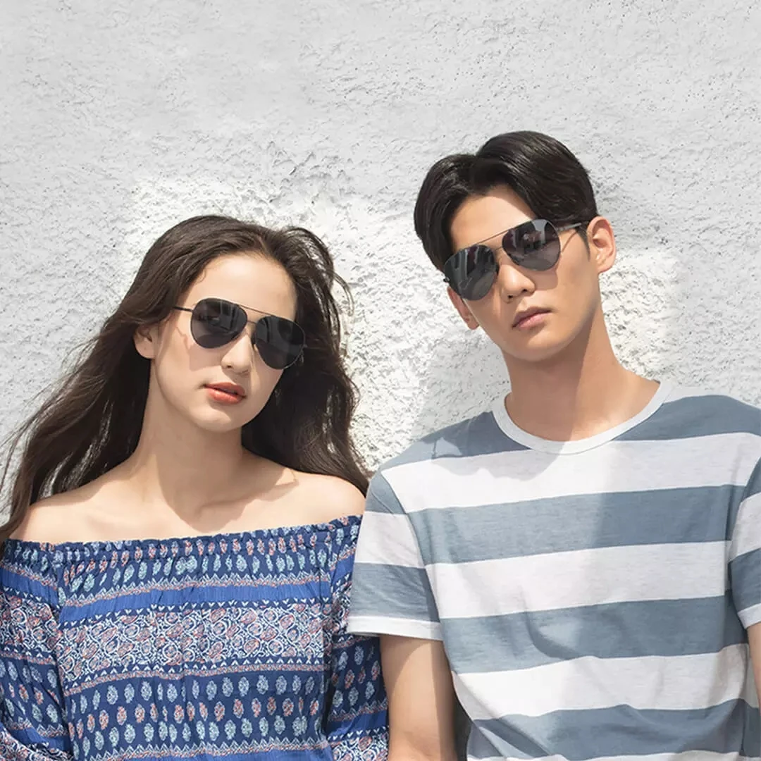 Очки солнцезащитные Mijia Youpin TS поляризационные нейлоновые зеркальные линзы UV400 6 слоев поляризационной пленки для мужчин и женщин путешествий