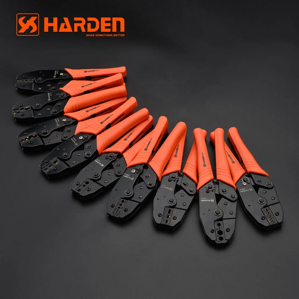 Harden Professional Multi Tool Crimping Pliers Carbon Steel 215mm Ratchet Crimping Plier