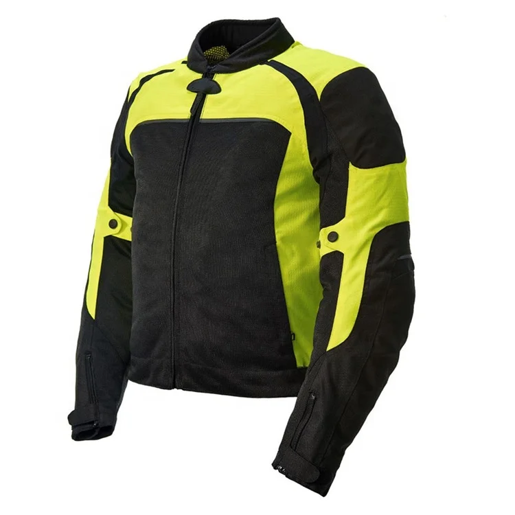 yellow mesh motorcycle jacket