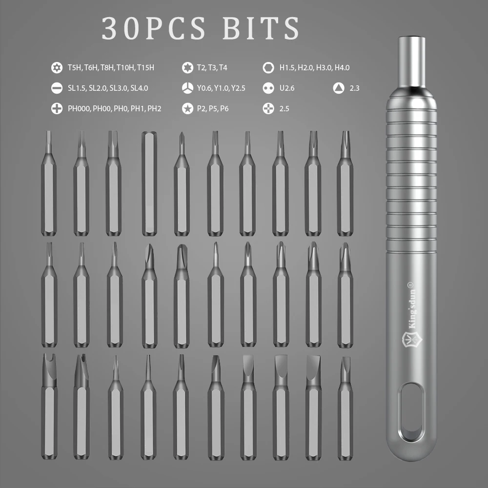 Professional 51 in 1 Magnetic Screwdriver Bit Kit Precision Steel Handle DIY Grade Tool Kit for Phone Laptop Computer Repair