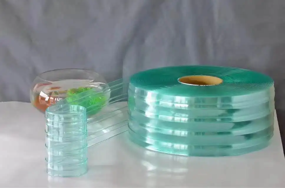 Factory Direct Sales Customized Thickness PVC Curtain Colourful Pvc Strip Curtain Roll Transparent Sheets Roll Curtain