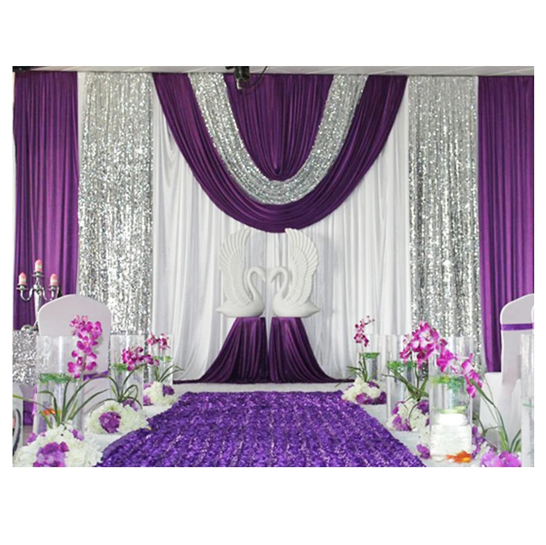 Ice Silk Fabric Sequined Drape Wedding Stage Decoration Background - Buy Stage  Background,Stage Background Decor,Stage Decoration Background Product on  