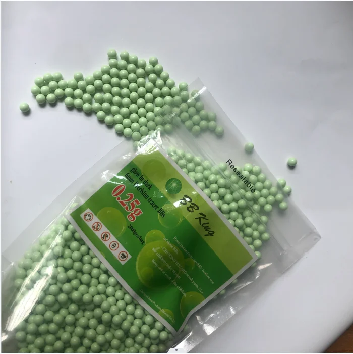 Tracer Bb Ball 0.25g 2000pcs/bag Light Green 6MM