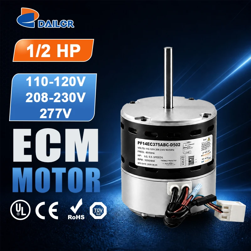 1/2HP 110-120V/208-230V/277V 1075RPM Replacement Constant Torque ECM X-13 5SME39HXL015 5SME39HXL015A KMSAH013C02 ECM Motor