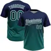 Navy Blue and Teal Green