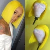 Yellow bob wigs