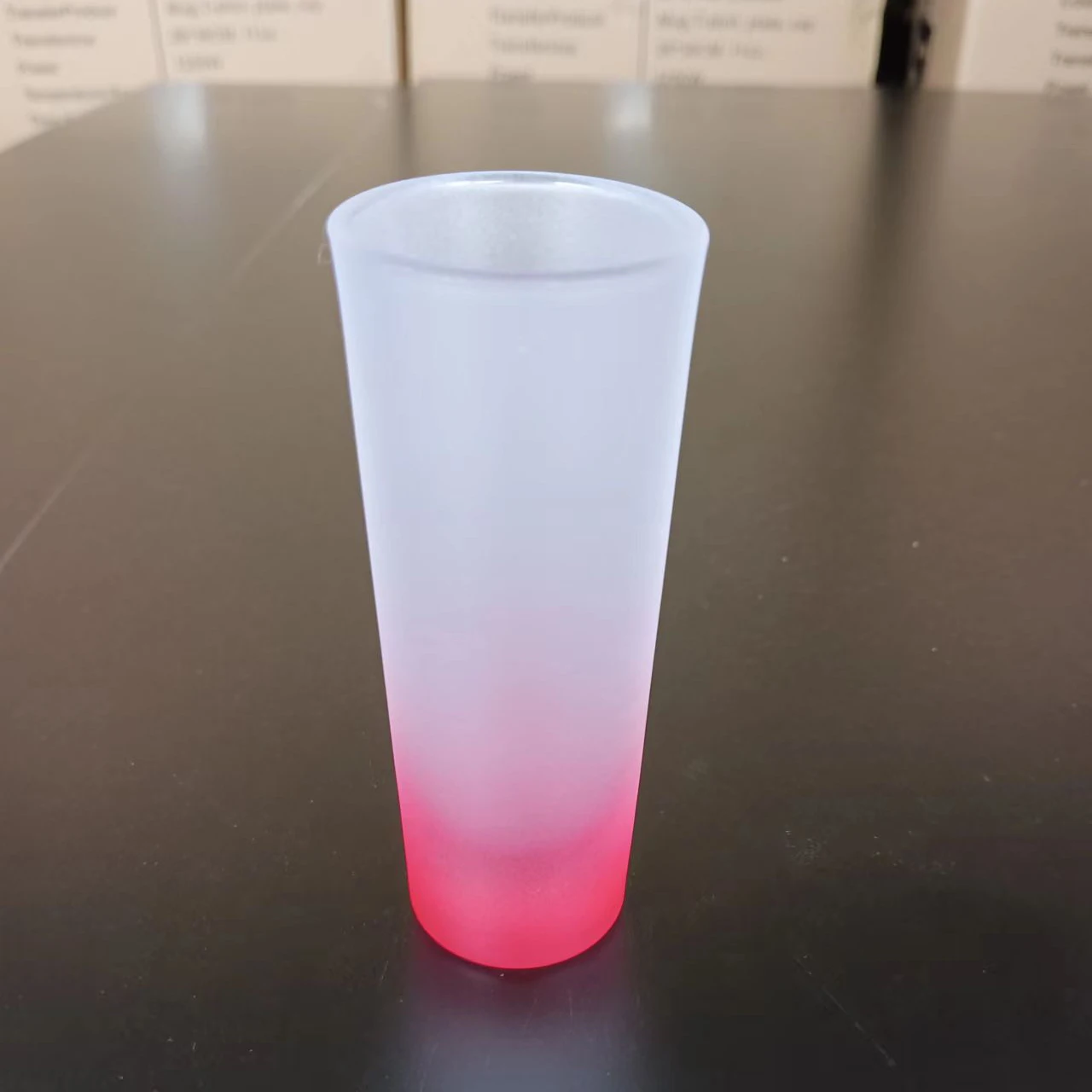 Rubysub Gradient 3oz Wholesale Frosted Custom Sublimation Frosted Shot