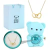 Collier (or) + Boîte porte-cartes