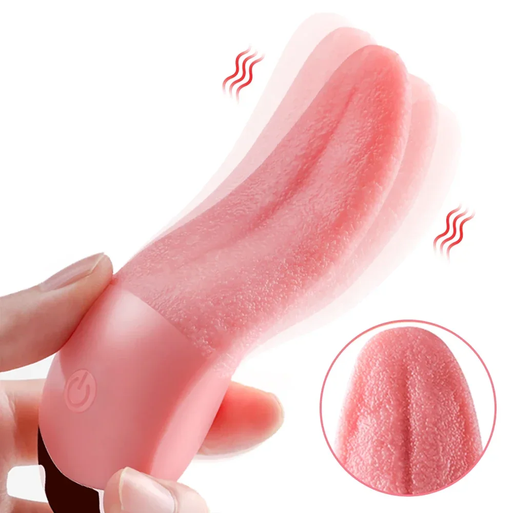 Realistic Female Tongue Vibrator with Clitoral Stimulation Adult Sex Toys for Female Orgasm