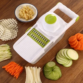 5-in-1 Peeler Grater Plastic Vegetable Fruit Slicers Cutter