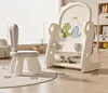 White-drawing board with chair