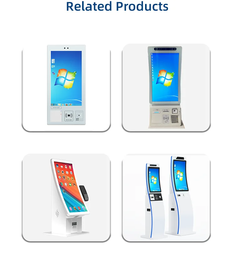 Custom Design Curved Screen Multi-point Touch Self-service Payment ...