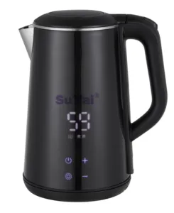 EU Market Hot Selling Double Wall Electric Digital Kettle Smart Digital Thermal Pot With Heating Plate