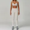 Hanging Neck Bra+ Leggings (White)