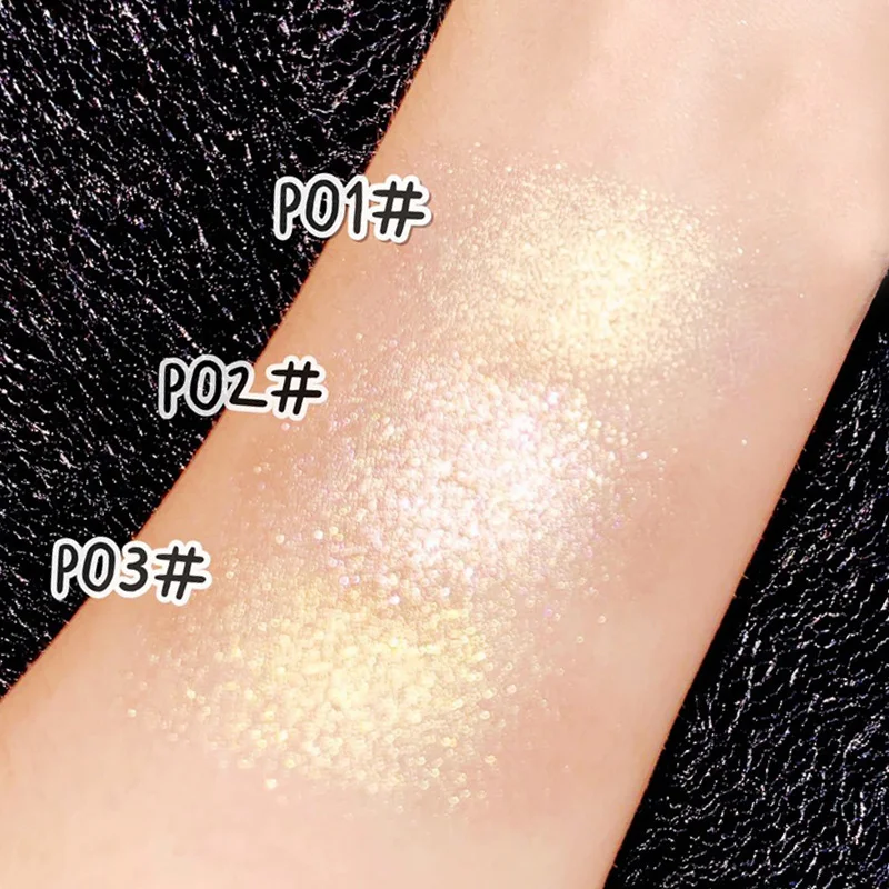 Custom Loose Pressed Pigmented Highlighter Private Label Makeup Highlight Powder Liquid Cosmetic Highlighters No Logo