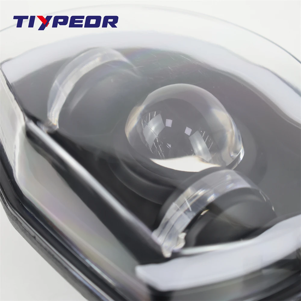 product tiypeor led motorcycle headlight assembly angel eyes devil eye headlamp for g650gs sertao r13 2011 2017 g650gs 2012 2016-6