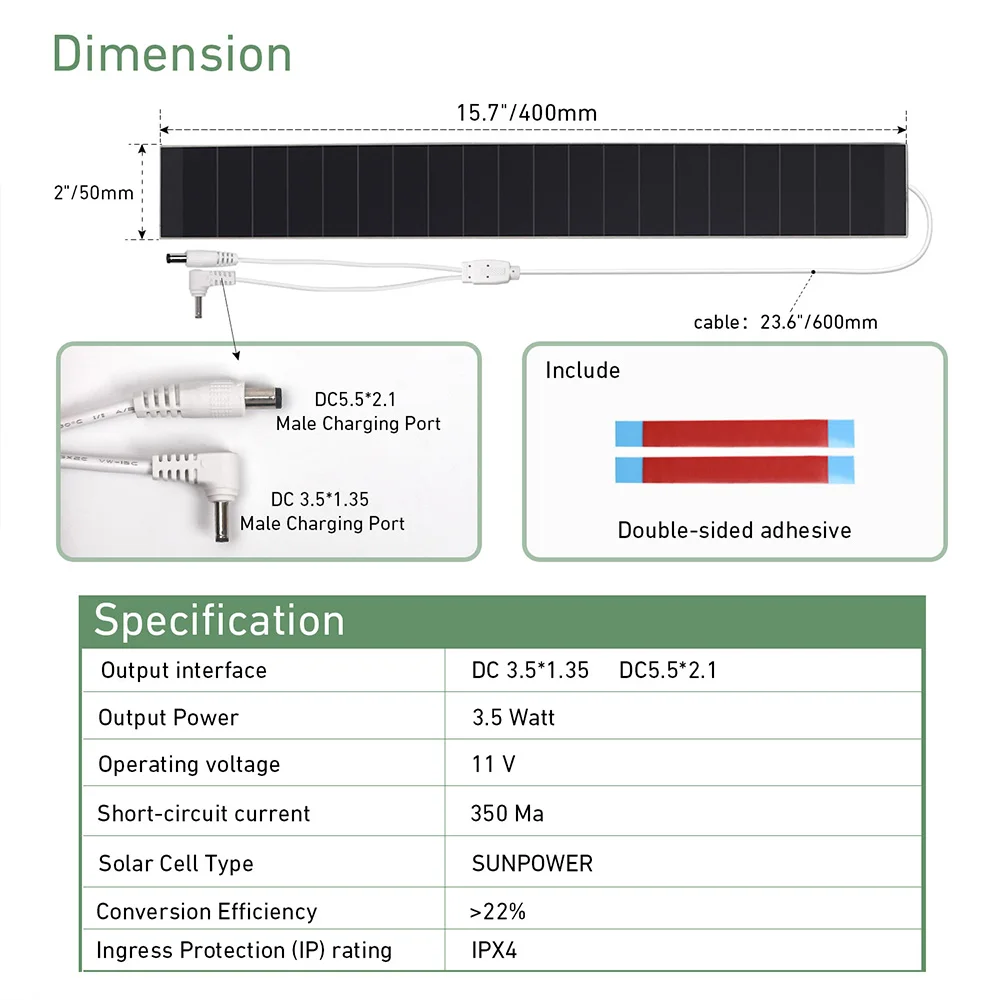 Li-ion Solar Panel Kit - Efficient Power for Motorized Shades