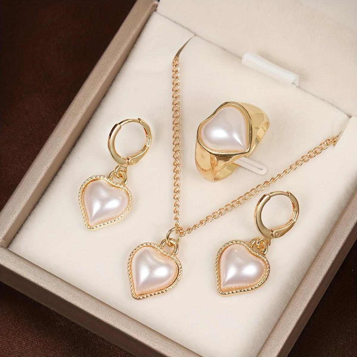 Jewelry Set One-piece Suit Rhinestone Earrings Necklace Women's Fashion  Elegant Cool Lovely Classic Pear irregular Jewelry Set For Wedding Party  2024 - $25.99